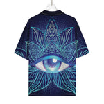 Eye of Providence Flower Print Rayon Hawaiian Shirt