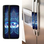 Eye of Providence Flower Print Refrigerator Handle Covers