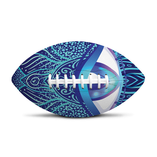 Eye of Providence Flower Print Rugby Ball