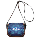 Eye of Providence Flower Print Saddle Bag