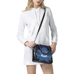 Eye of Providence Flower Print Shoulder Handbag