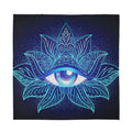 Eye of Providence Flower Print Silk Bandana