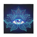 Eye of Providence Flower Print Silk Bandana
