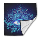 Eye of Providence Flower Print Silk Bandana