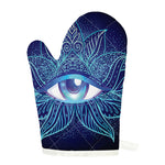 Eye of Providence Flower Print Single Oven Mitt