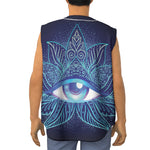 Eye of Providence Flower Print Sleeveless Baseball Jersey