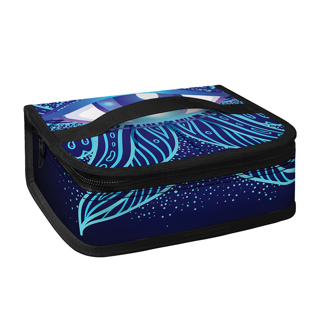 Eye of Providence Flower Print Small Lunch Bag