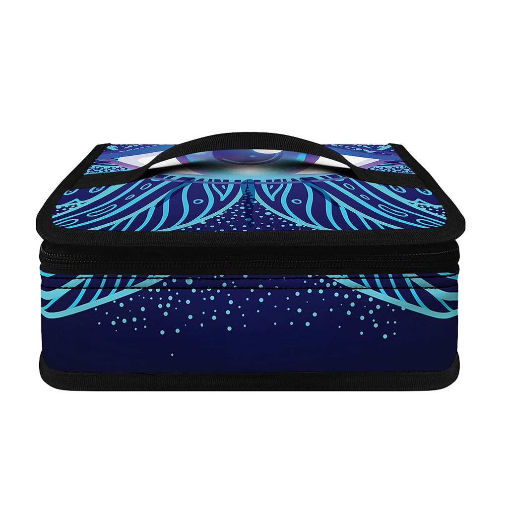 Eye of Providence Flower Print Small Lunch Bag