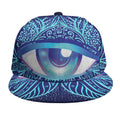 Eye of Providence Flower Print Snapback Cap
