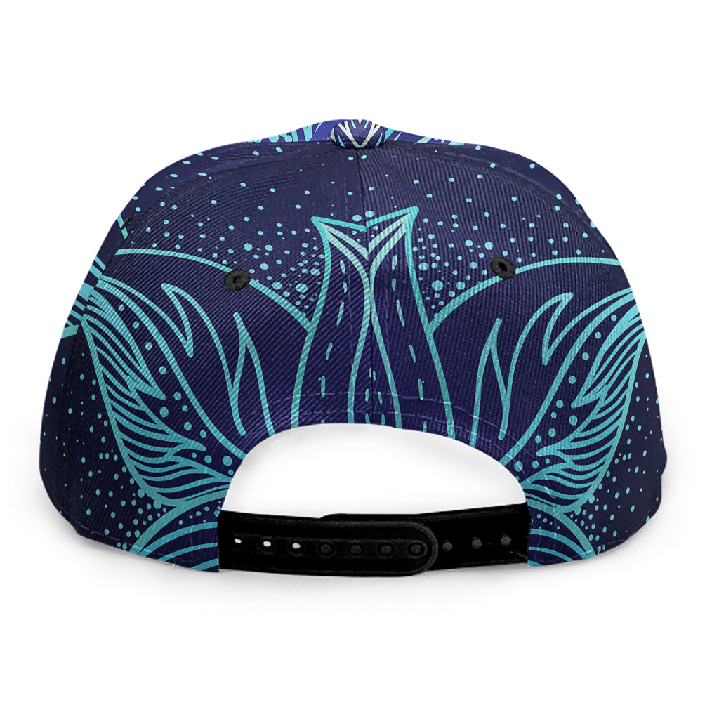 Eye of Providence Flower Print Snapback Cap