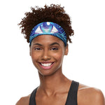 Eye of Providence Flower Print Sports Headband