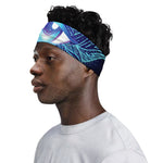 Eye of Providence Flower Print Sports Headband