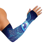 Eye of Providence Flower Print Sun Protection Arm Sleeves