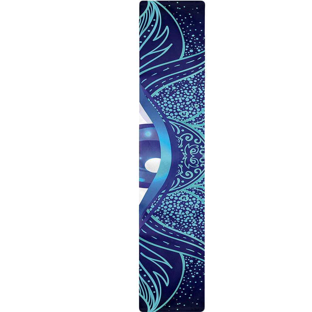 Eye of Providence Flower Print Table Runner