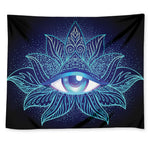 Eye of Providence Flower Print Tapestry