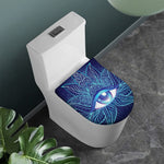 Eye of Providence Flower Print Toilet Lid Cover