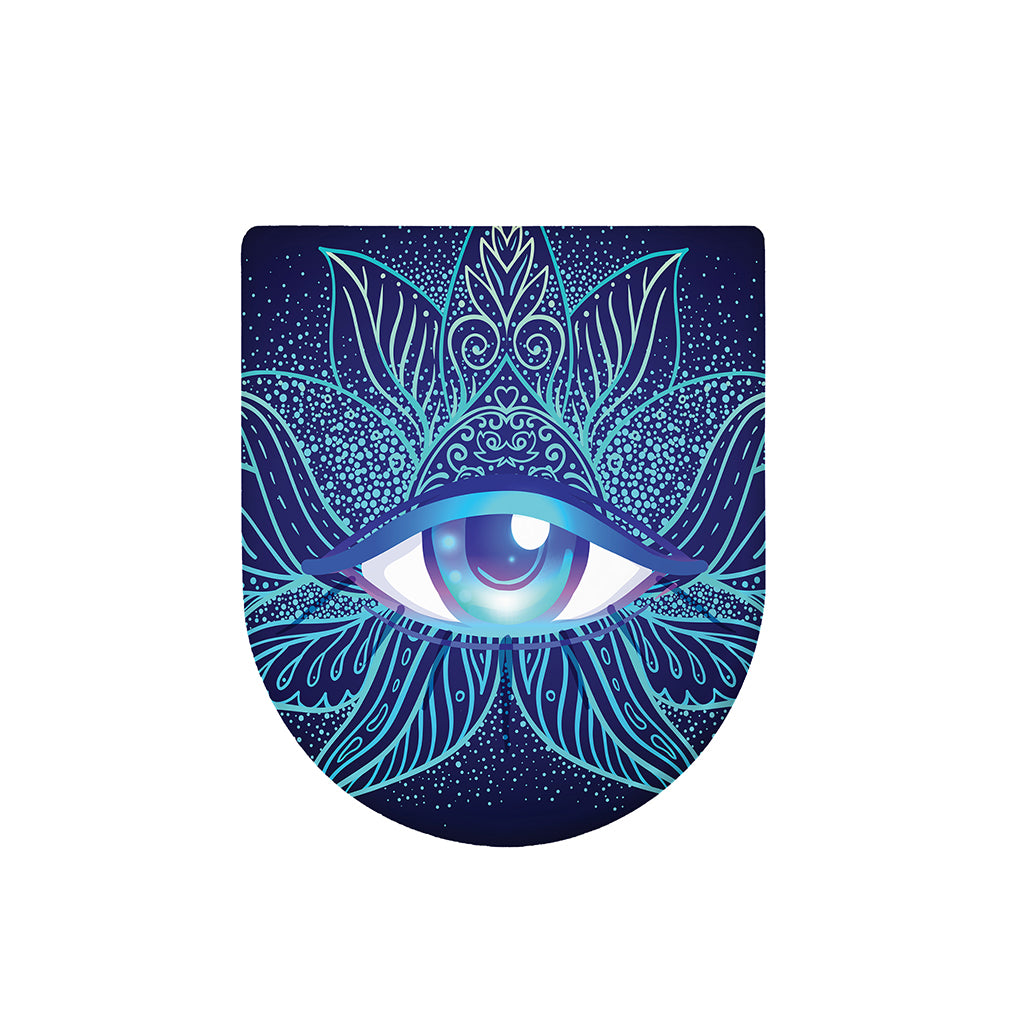 Eye of Providence Flower Print Toilet Lid Cover
