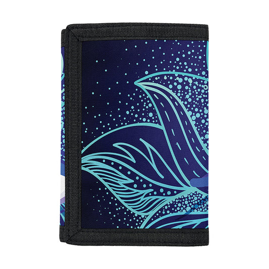 Eye of Providence Flower Print Trifold Wallet