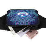 Eye of Providence Flower Print Waist Bag