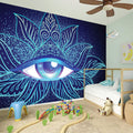 Eye of Providence Flower Print Wall Sticker