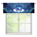 Eye of Providence Flower Print Window Valance