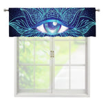 Eye of Providence Flower Print Window Valance