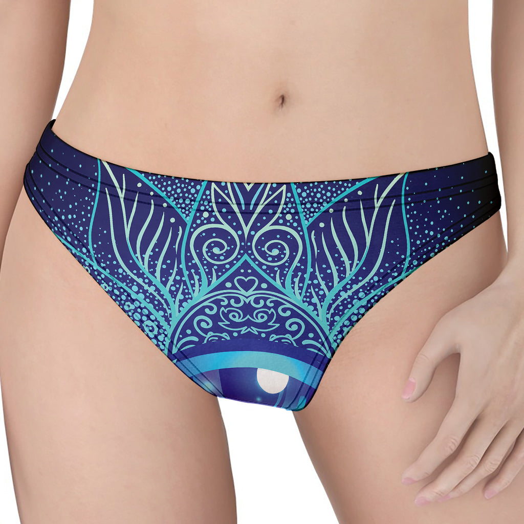 Eye of Providence Flower Print Women's Thong