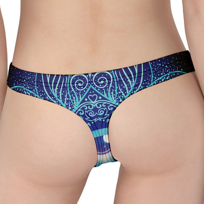 Eye of Providence Flower Print Women's Thong
