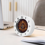 Eye of Providence Mandala Print Alarm Clock