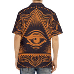 Eye of Providence Mandala Print Aloha Shirt