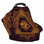 Eye of Providence Mandala Print Baby Seat Cover