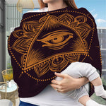Eye of Providence Mandala Print Baby Seat Cover
