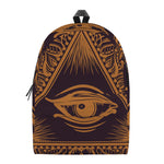 Eye of Providence Mandala Print Backpack