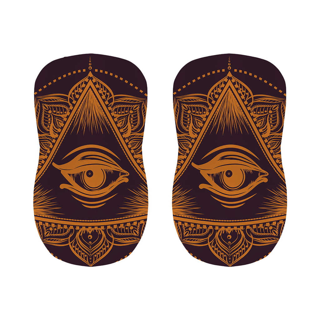 Eye of Providence Mandala Print Bar Stool Covers