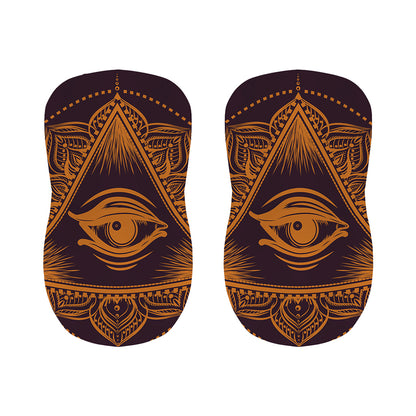 Eye of Providence Mandala Print Bar Stool Covers