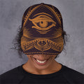 Eye of Providence Mandala Print Baseball Cap