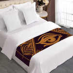 Eye of Providence Mandala Print Bed Runner