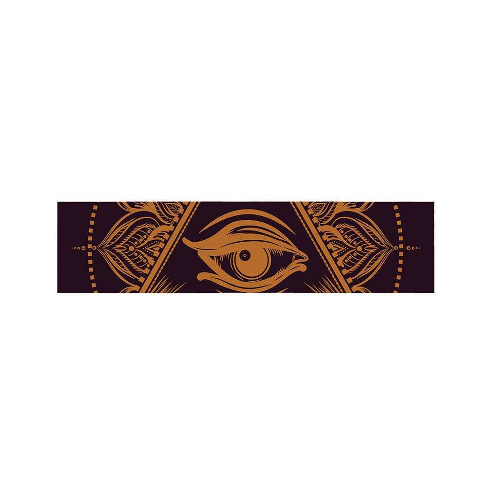 Eye of Providence Mandala Print Bed Runner