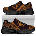 Eye of Providence Mandala Print Black Chunky Shoes