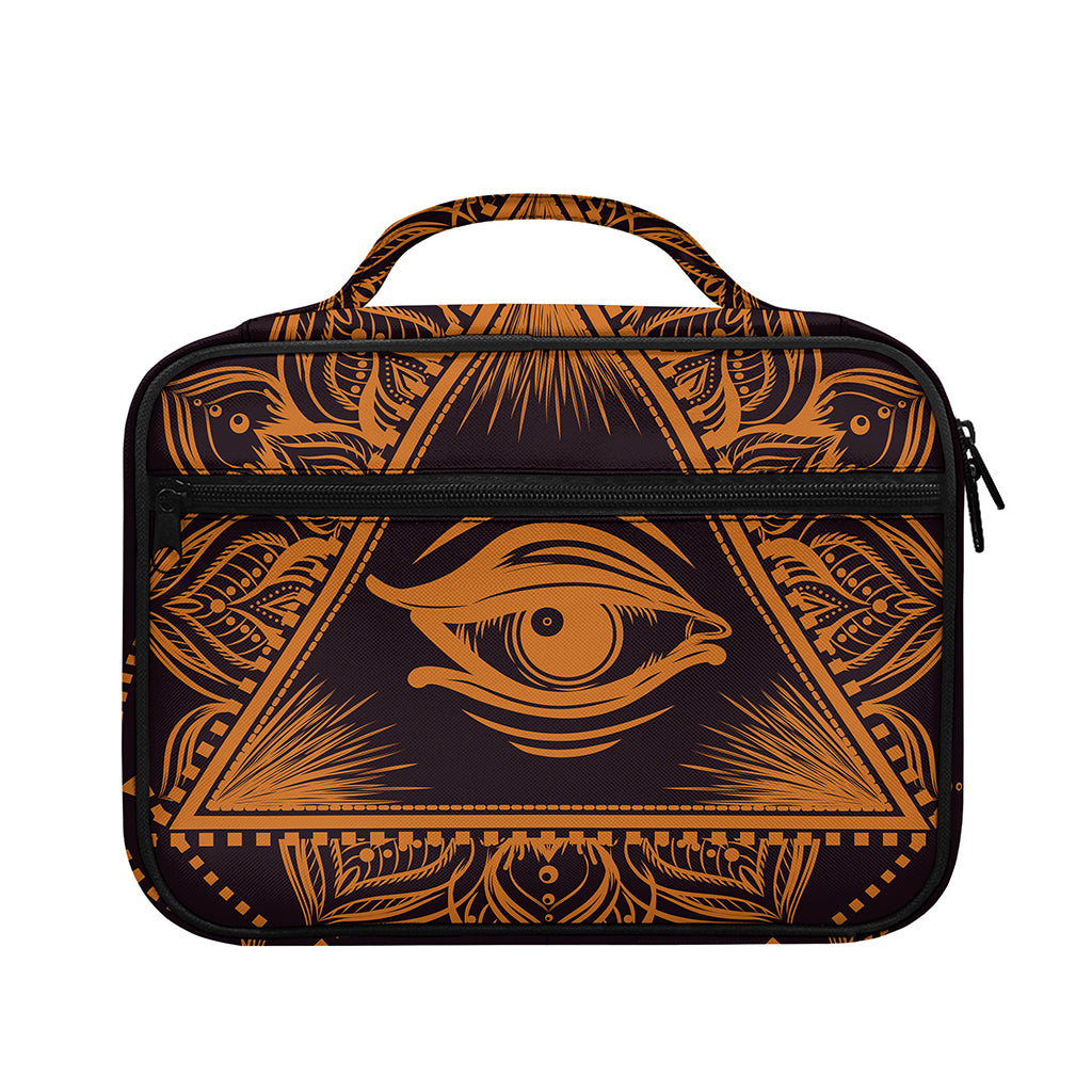 Eye of Providence Mandala Print Briefcase Bible Bag