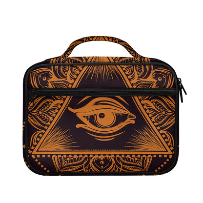 Eye of Providence Mandala Print Briefcase Bible Bag