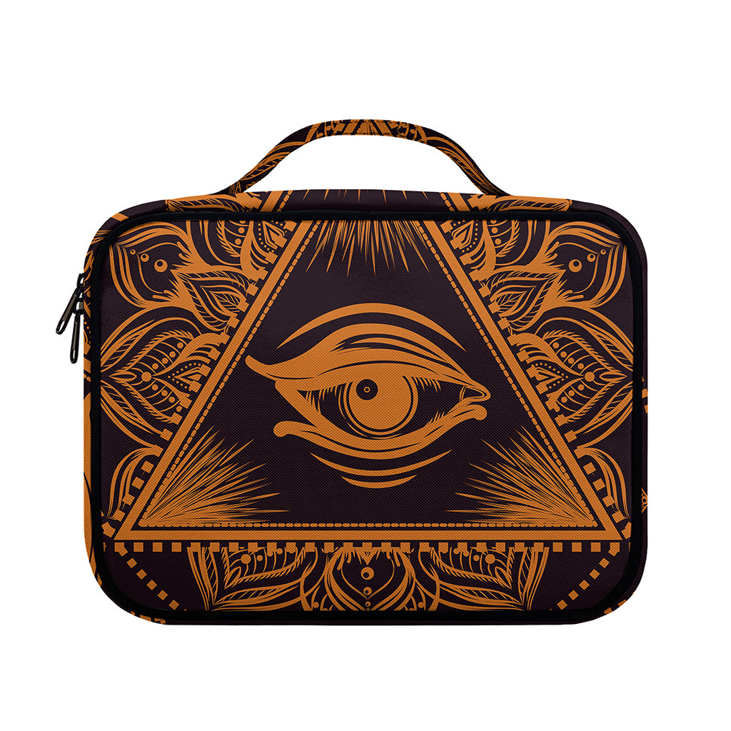 Eye of Providence Mandala Print Briefcase Bible Bag