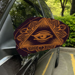 Eye of Providence Mandala Print Car Side Mirror Covers