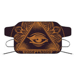 Eye of Providence Mandala Print Car Windshield Snow Cover