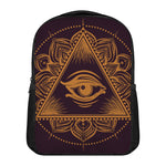 Eye of Providence Mandala Print Casual Backpack
