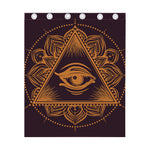Eye of Providence Mandala Print Curtain