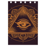 Eye of Providence Mandala Print Curtain