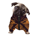 Eye of Providence Mandala Print Dog Zip Up Jacket