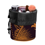 Eye of Providence Mandala Print Drawstring Makeup Bag