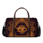 Eye of Providence Mandala Print Duffle Bag
